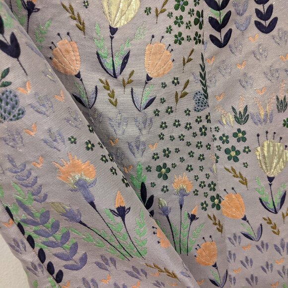 Beautiful brocade midi skirt with matching belt, wedding guest floral print - Picture 8 of 12